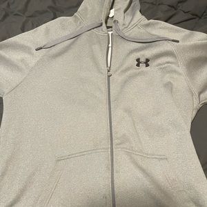 Under ARMOUR, grey zip up jacket
